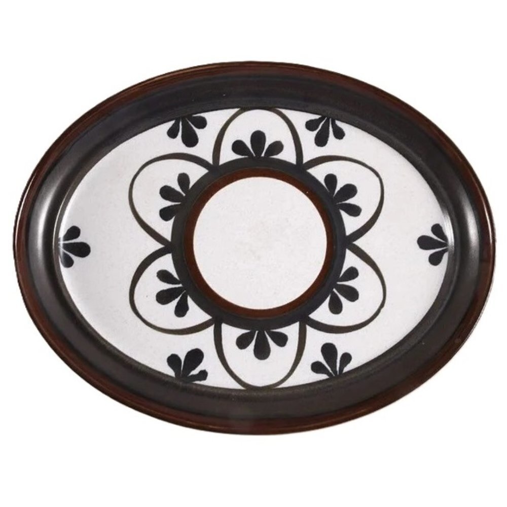 Noritake Stoneware Riviera 8583 Pattern 14” Oval TURKEY Serving Platter